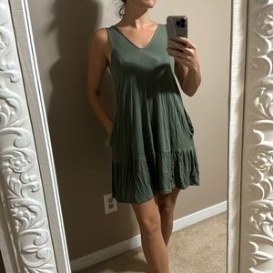 ASOS green dress with pockets